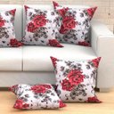 Ver imagem 2 de Jogo de Capa de Almofada Floral Estampada 6 Unidades Grandes 60cm x 60cm Jacquard