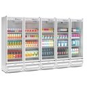 Ver imagem 1 de Expositor Vertical 5 Portas de Vidro Gcvr2500 Gelopar Refrigerador 2492 Litros Branco 220v