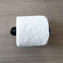 Papeleira Suporte Porta Papel Higiênico Aço Inox Preto Banheiro Lavabo Hortência - 5