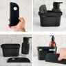 Kit Organizadores De Pia Cozinha Dispenser De Detergente Rodinho E Organizador Preto OU - 2