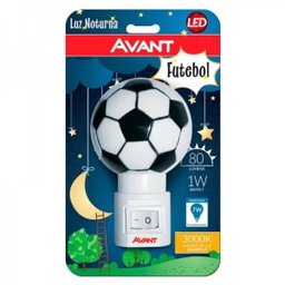 Luz Noturna Led 1w 3000K Bivolt Branco Quente Avant Bola - 1