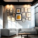 Ver imagem 2 de Kit Sofá 3 Lugares 180cm e Poltrona Decorativa Escritório Orgânico Cecília Bouclé Cinza