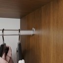 Ver imagem 6 de Guarda-Roupa Casal 3 Portas de Correr 185cm Multimóveis Cinamomo/Off White