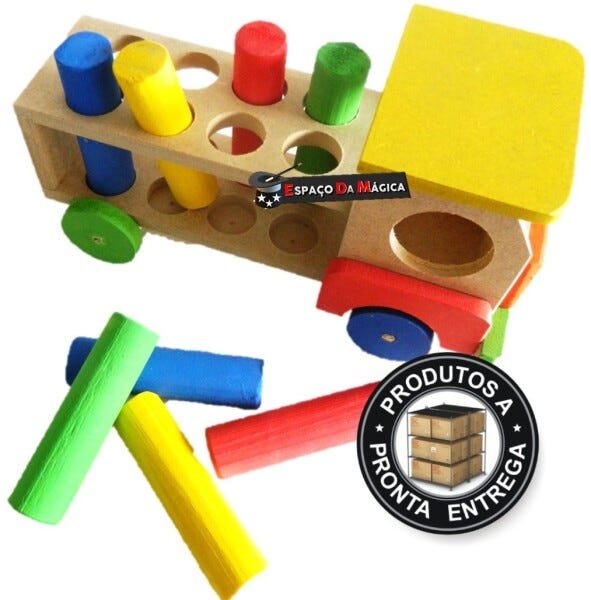 Kit 4 Brinquedos Educativos Pedagógicos De Madeira 2 Anos - Frete Gratis -  MX