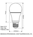 Ver imagem 3 de Kit 10 Lâmpada Led 7w Bulbo Soquete E27 Casa E Comércio