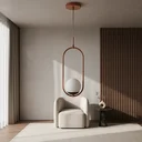 Ver imagem 1 de Pendente Lustre de Teto Jabuticaba Cobre com Globo 12cm Decoração Casa Sala Quarto Cozinha Corredor
