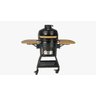 Churrasqueira Kamado Big Bob Egg Cerâmica Carvão Grill 18 Preta + Suporte para Churrasqueira com Roda - 1