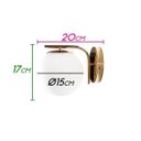 Ver imagem 2 de Arandela Petit Poa French Gold 20cm x 15cm x 17cm 5W Bella SQ005