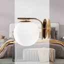 Ver imagem 3 de Arandela Petit Poa French Gold 20cm x 15cm x 17cm 5W Bella SQ005