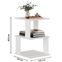 Ver imagem 3 de Mesa de Centro Sala MDF Mesinha Auxiliar Madeira MVD Moveis