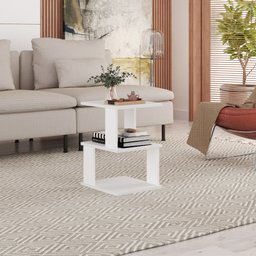 Mesa de Centro Sala MDF Mesinha Auxiliar Madeira MVD Moveis - 1