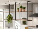 Ver imagem 1 de Prateleira Industrial Suspensa Aurora Plus - Kamila Store