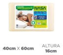 Ver imagem 3 de Kit 3 Travesseiros Nasa-X Original Viscoélastico Ortopédico 40x60x16