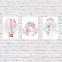 Ver imagem 1 de Kit 3 Placas Decorativas Unicórnio Baby 18x27cm