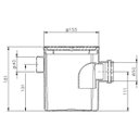 Ver imagem 3 de Caixa Sifonada Branca com Grelha Quadrada 150 mm x 150 mm x 50 mm Herc