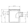 Caixa Sifonada Branca com Grelha Quadrada 150 mm x 150 mm x 50 mm Herc - 3