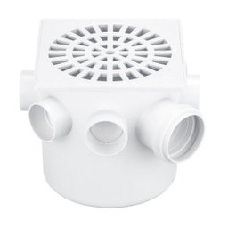 Caixa Sifonada Branca com Grelha Quadrada 150 mm x 150 mm x 50 mm Herc - 2