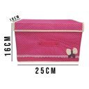 Ver imagem 1 de 3 Caixa Organizadora Em Tecido Poa Multifuncional Organiza