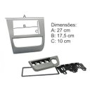 Ver imagem 3 de Moldura Gol G6, Saveiro, Voyage 2 Din Fiamon Grafite