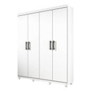 Ver imagem 5 de Guarda-Roupa Solteiro com Pés 4 Portas 3 Gavetas Olimpo Tcil Móveis
