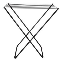Varal De Chão Aço Slim Retrátil Dobravel Mor Preto 006215 - Preto - 3