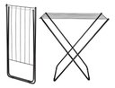 Ver imagem 1 de Varal De Chão Aço Slim Retrátil Dobravel Mor Preto 006215 - Preto