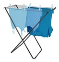 Ver imagem 2 de Varal De Chão Aço Slim Retrátil Dobravel Mor Preto 006215 - Preto