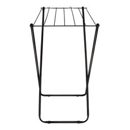 Varal De Chão Aço Slim Retrátil Dobravel Mor Preto 006215 - Preto - 4