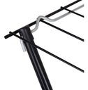 Ver imagem 7 de Varal De Chão Aço Slim Retrátil Dobravel Mor Preto 006215 - Preto