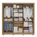 Ver imagem 3 de Guarda Roupa Roupeiro Casal com 3 Portas de Correr e Espelho Cb01m570 Kappesberg