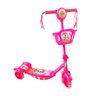 Patinete c Luz e Som Inmetro Scooter Suporta 35kgs 3 Rodas: Rosa - 2