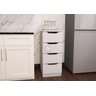 Gaveteiro Armário Branco Multiuso P/ Cozinha AJL STORE Gaveteiro 4 Gavetas Organizador Multiuso - 3