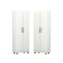 Ver imagem 1 de Kit 2 Armários Organizador Multiuso Sapateira Roma 2 Portas Lavanderia - e e Móveis