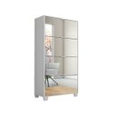 Ver imagem 1 de Sapateira Pequim Quatro Portas Branco com Espelho - Csa