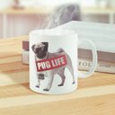 Ver imagem 2 de Caneca Pet Ceramica Pug Life 320ml