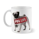 Ver imagem 3 de Caneca Pet Ceramica Pug Life 320ml
