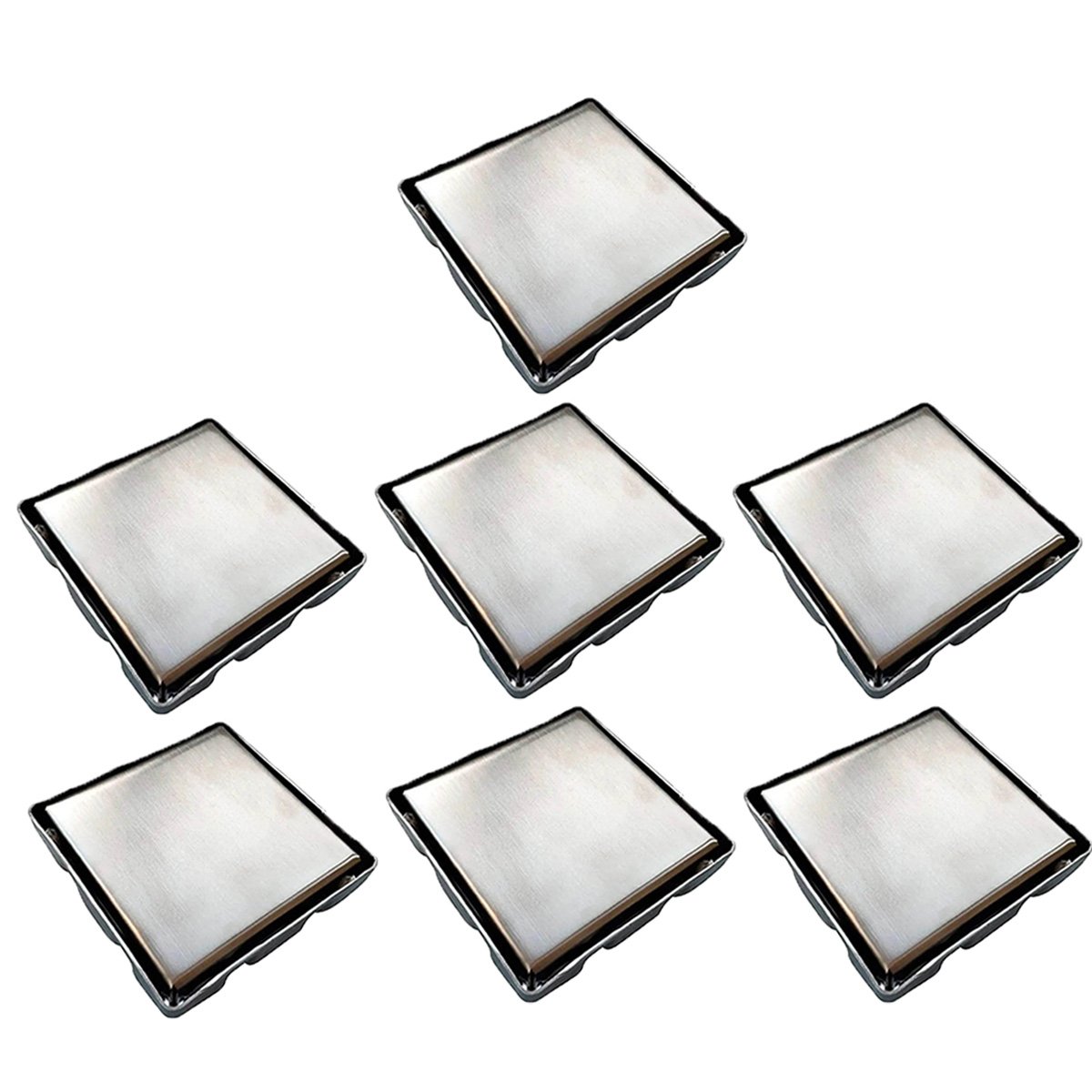 Ralo Oculto Invisivel 15x15 Anti Odor Kit 7 Uni Box Banheiro Cozinha Lavabo Discreto Chao Piso Varan - 1