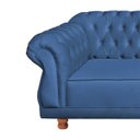 Ver imagem 3 de Sofá Elisabeth Luxo Chesterfield 3 Lugares Azul Petroleo