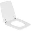 Ver imagem 2 de Assento Sanitário Tampa de Vaso Madeira Mdf Laqueado Nuage para Bacia Incepa 27cm - Branco