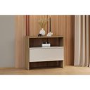Ver imagem 3 de Mesa de Cabeceira Solteiro Detroit Freijo Cumaru C/ Fendi - Novo Horizonte