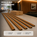 Ver imagem 6 de Kit 7 Barra Perfil 2 Metros Acabamento para Painel Ripado Slim