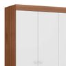 Guarda-Roupa Beca com 3 Portas 100% MDF Carvalho Avelã / Branco Premium - 2