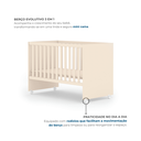 Ver imagem 4 de Berço Mini Cama 3 em 1 Americano 100% MDF Helena