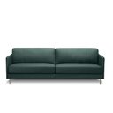 Ver imagem 6 de Sofá Decorativo Anthony 3 Lugares Sala de Estar 240cm Pés em Aço Couro Verde Musgo G88 - Gran Belo