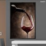 Quadro Decorativo - Vinho Tinto Bba007 Tela Canvas - 60x40cm - 2