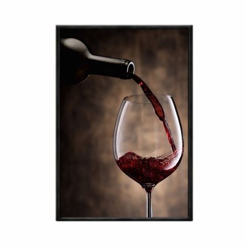 Quadro Decorativo - Vinho Tinto Bba007 Tela Canvas - 60x40cm