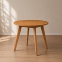 Ver mais imagens de Conjunto Mesa Compacta 90cm & 4 Cadeiras Zara em Linho Marfim Ergônomicas & Delicadas