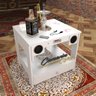 Mesa para Narguilés com 2 Gavetas - com Caixa de Som - Bar22 Camarim Móveis - 3