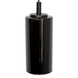 PENDENTE CILINDRO COM VIDRO PRETO - 5