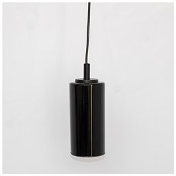 PENDENTE CILINDRO COM VIDRO PRETO - 4